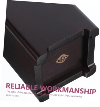 Удобный держатель для ручек из черного ореха Держатель для ручек большой емкости