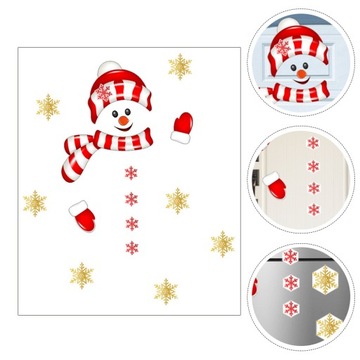 Naklejka na lodówkę Christmas Snowman Magnesy