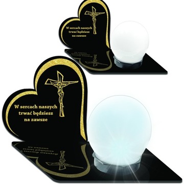 WIECZNA LAMPKA ZNICZ SOLARNY STATUETKA NA CMENTARZ