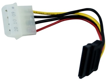 ADAPTER ZASILANIA MOLEX DO SATA = PRZEJŚCIÓWKA 15CM