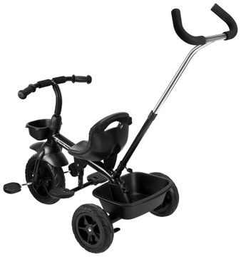 Корзина с ремнями для трехколесного велосипеда HyperMotion Tobi VECTOR Черный