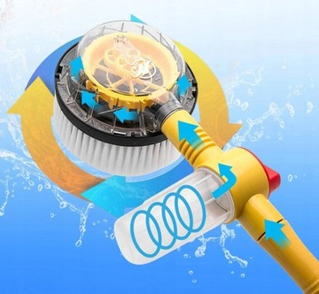 ВРАЩАЮЩАЯСЯ ЩЕТКА ДЛЯ МОЙКИ АВТОМОБИЛЯ со ШЛАНГОМ ДЛЯ РАСПРЕДЕЛЕНИЯ ЖИДКОСТИ 5м