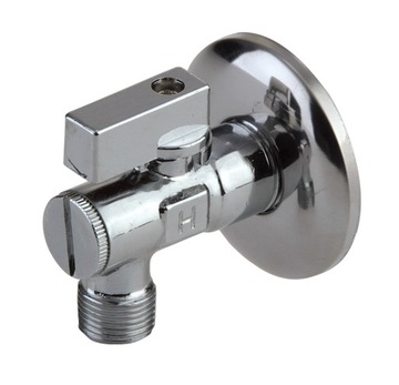 ZAWÓR KĄTOWY KULOWY BATERII Z FILTREM 1/2 x 3/8