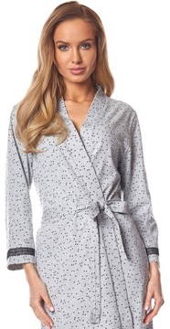 BAWEŁNIANY SZALOWY SZLAFROK DAMSKI PODOMKA L