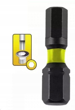 BIT GROT KOŃCÓWKA HEX H4 25mm DEDRA