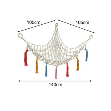 Креативный игрушечный настенный гамак 105смx105смx140см Белый