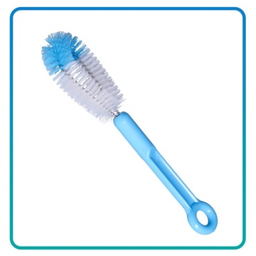 Щетка для мытья бутылочек, щетка для чистки чашечки, синяя.