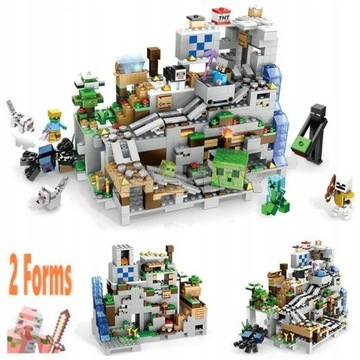 ZESTAW klocków MINECRAFT Jaskinia górska 1000szt