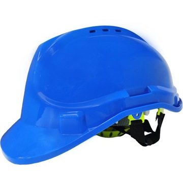 KASK OCHRONNY HDPE HEŁM BHP BUDOWLANY ROBOCZY NIEBIESKI 53-62 CM