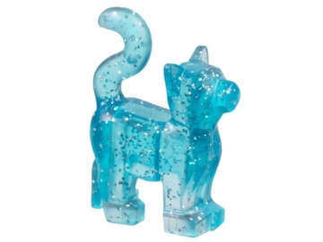LEGO Kot Kotek Glitter Trans-Light Blue 13786