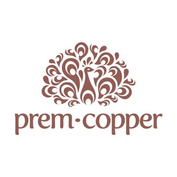 Prem-Copper Бутылка для воды COPPER 850мл с сертификатом, гладкая