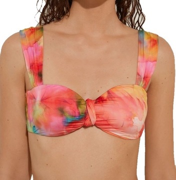 TEZENIS bikini z węzłami Liquid Flowers kostium M