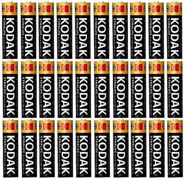 30x BATERIA KODAK XTRALIFE LR3 R3 AAA 1,5V 2031r SUPER TRWAŁE