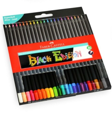 Треугольные мелки Black Edition, 24 цвета - Faber