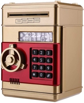 СЕЙФ-КОПИЛКА ДЛЯ МОНЕТ БАНКНОТ Депозитный автомат + ПИН-код