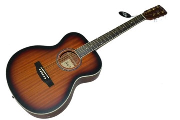 NOWA GITARA ELEKTROAKUSTYCZNA Z MAHONIU USTAWIONA