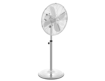 WENTYLATOR WIATRAK PODŁOGOWY STOJĄCY CHROM