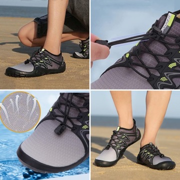 BUTY DO WODY JEŻOWCE NA PLAŻĘ DO PŁYWANIA PLAŻOWE 42 DAMSKIE MĘSKIE KAJAK