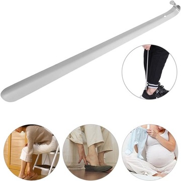 ЛОЖКА ДЛЯ ОБУВИ МЕТАЛЛИЧЕСКАЯ, БОЛЬШАЯ, ДЛИННЫЙ КРЮК