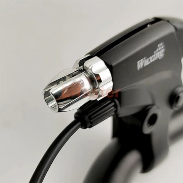 One Pair Electric Brake Lever With Rearview Mirror Hole M8 Black Cut Power