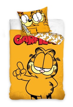 Pościel bajkowa 160x200 Garfield lasagne Leniwy kot