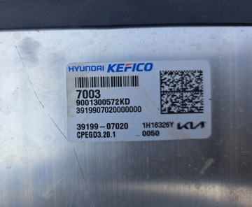 JEDNOTKA ŘÍZENÍ MOTORU 39199-07020 KIA XCEED CEED III I30 1.0T-GDI