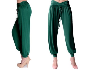 Spodnie alladynki haremki casual oversize L/XL
