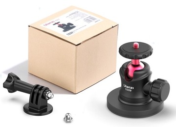 Магнитный держатель на присоске + 3D-шаровая головка для камеры GoPro / ULANZI