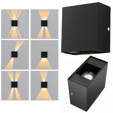 LAMPA ŚCIENNA LED DO WNĘTRZ KINKIET DO SYPIALNI 2700K 2SZTUK