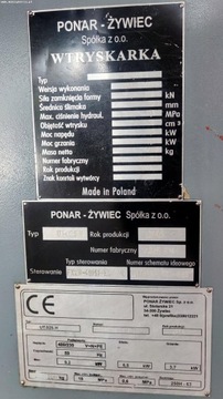 Термопластавтомат PONAR ŻYWIEC UT-025 H