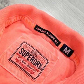 SUPERDRY _ MODNA PIĘKNA KOSZULKA POLO Z LOGO _ M/L