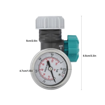 ZAWÓR CIŚNIENIA WODY G3/4 Z MANOMETREM REGULATOR