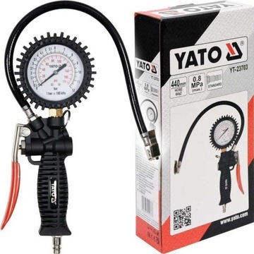 YATO Pistolet do pompowania kół z manometrem PROF.