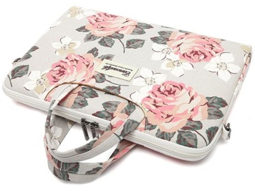 Сумка-портфель Canvaslife для ноутбука 13-14 дюймов - бело-розовая