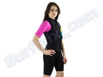 ONEILL Женский жилет Slasher Kite с молнией спереди Черный/Черный 2022 M