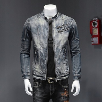 Kurtka jeansowa motocyklowa Harley4XL/5XL