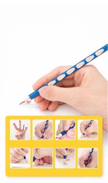 (12 шт./лот) карандаш с канавками, школьный треугольный стержень, правильный для детей