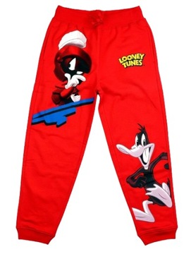 Spodnie dziecięce dresowe Looney Tunes Zwariowane Melodie 10/12 lat Kieszeń