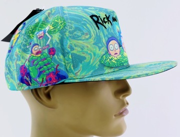 Czapka z prostym daszkiem męska Rick and Morty SNAPBACK 56-60cm niebieska