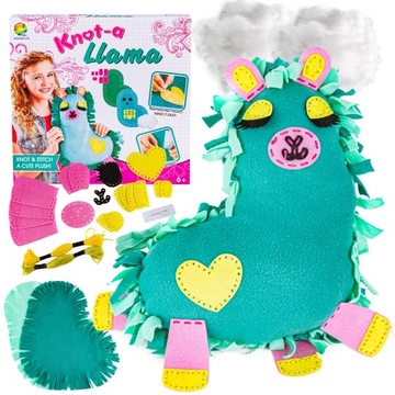 KREATYWNY ZESTAW DIY MASKOTKA PODUSZKA LAMA PLUSZA