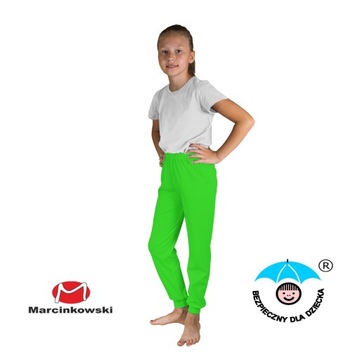 Зеленые детские спортивные штаны 104