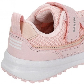 ДЕТСКАЯ ОБУВЬ, РОЗОВАЯ, на липучке, весенние туфли BARTEK, 24 год.