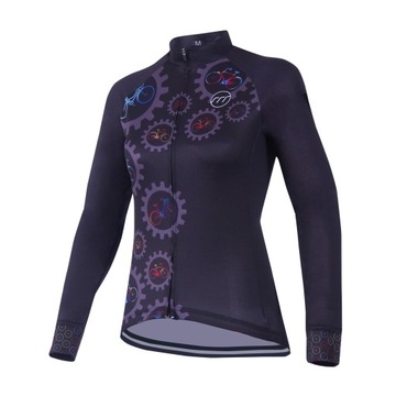 Madani: koszulka rowerowa damska CLOCK, r. M