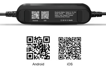 ТЕСТЕР АККУМУЛЯТОРА 6 В 12 В 24 В Bluetooth 5.0 PL