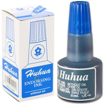 TUSZ DO STEMPLI PIECZĄTEK NIEBIESKI 30 ML HUHUA