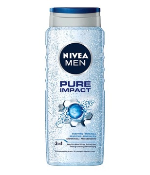 NIVEA MEN PURE IMPACT Żel pod prysznic męski 500ml
