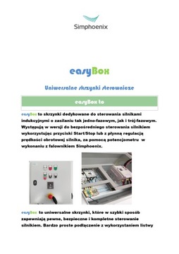 Skrzynka szafa sterownicza easyBox 4kW 16,5A 230VAC