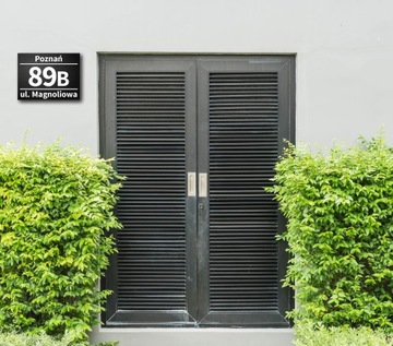 АДРЕСНАЯ табличка ЧЕРНЫЙ МАТ Номер дома 30х40