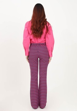 Only różowe garniturowe spodnie wzorzyste 38