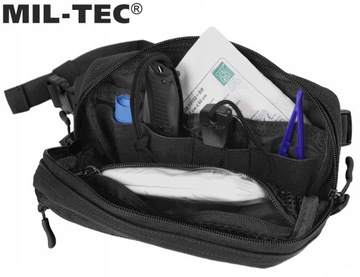 Nerka Saszetka torba biodrowa organizer Mil-Tec Fanny Pack Molle czarna